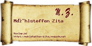 Mühlsteffen Zita névjegykártya